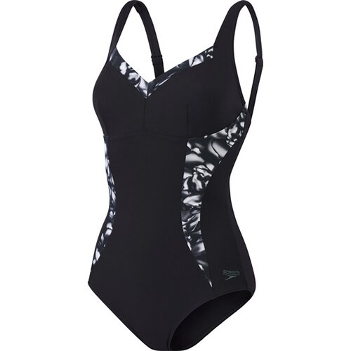 DAMEN BADEANZUG SPDSCU PT LUNAELUSTRE 1PC AF BLACK/WHITE