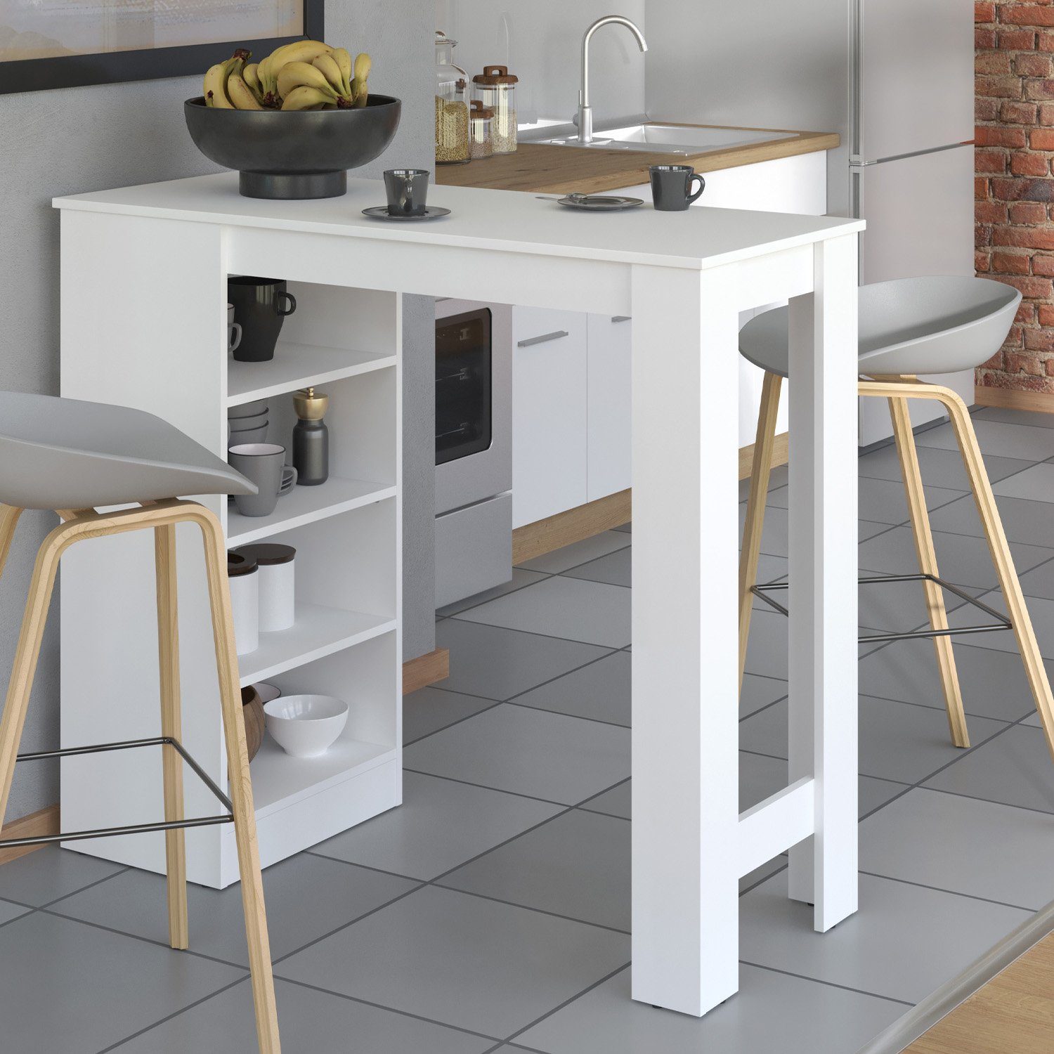 Homestyle4u Bartisch Hochtisch Tresen Küche Stehtisch Tisch (kein Set)