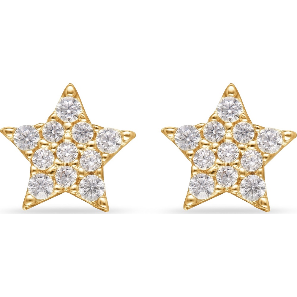 FAVS Boucles d'oreilles à fermoir à poussette 375 Or jaune Boucles d'oreilles