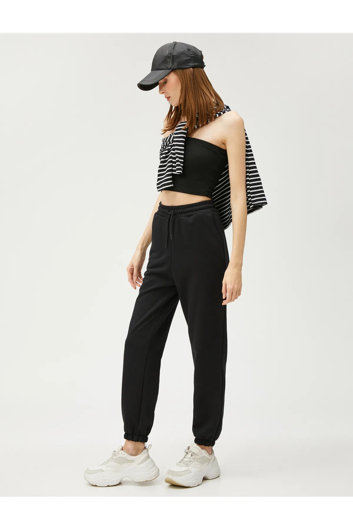 Koton  Jogger-Jogginghose, Taillentasche, Baumwolle