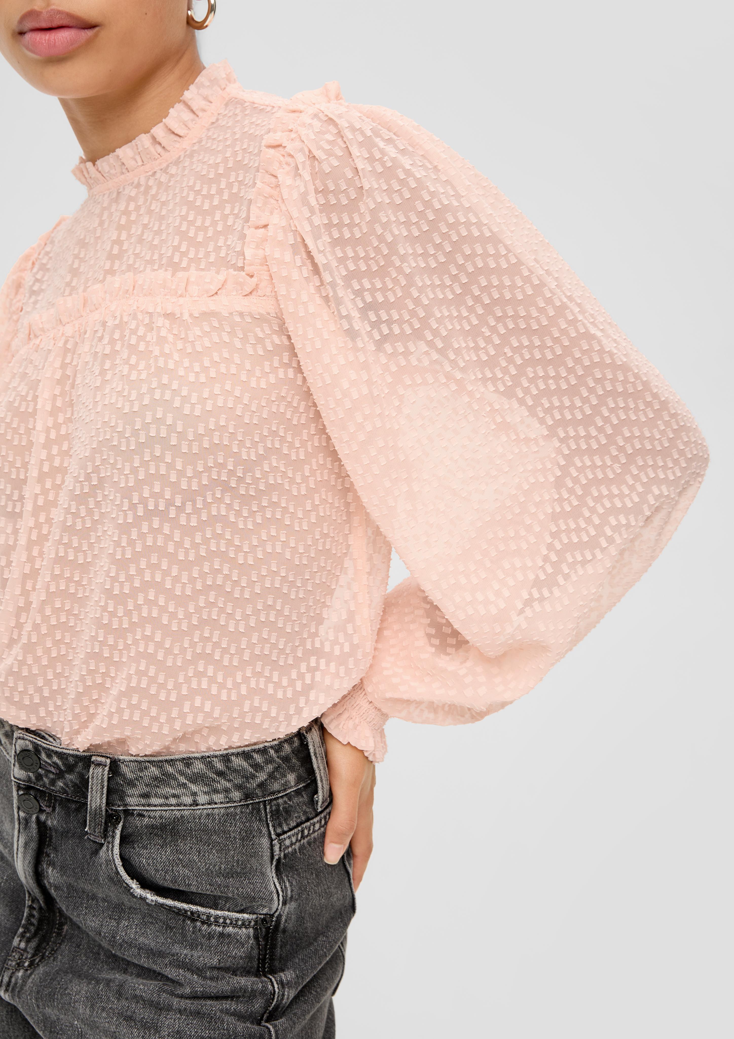 Chiffon Bluse mit Dobby-Struktur  2138142-2013