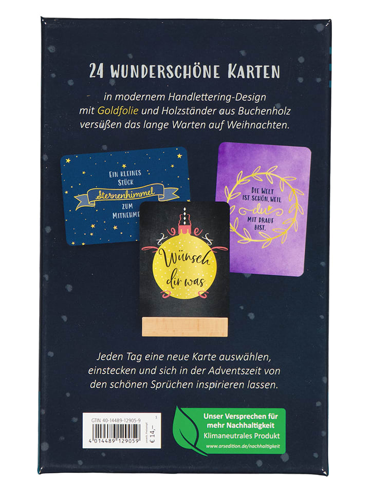ars edition Postkarten-Adventskalender 