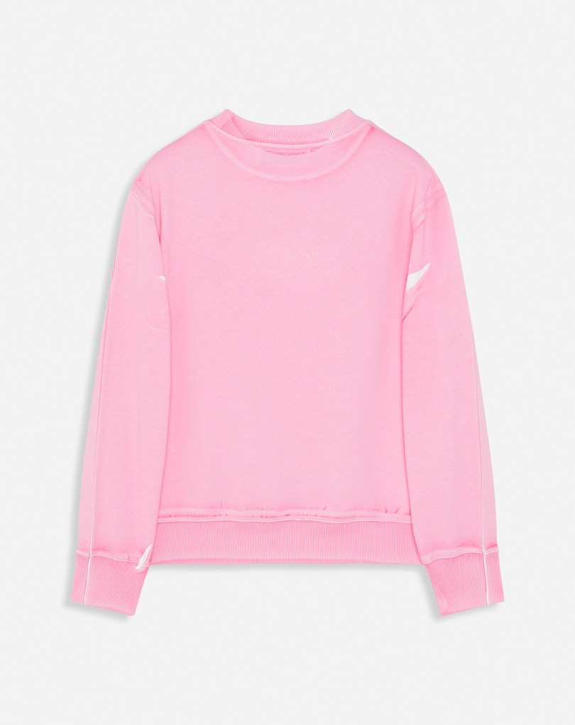 SWEAT-SHIRT BRODÉ LANVIN PARIS SURIMPRIMÉ