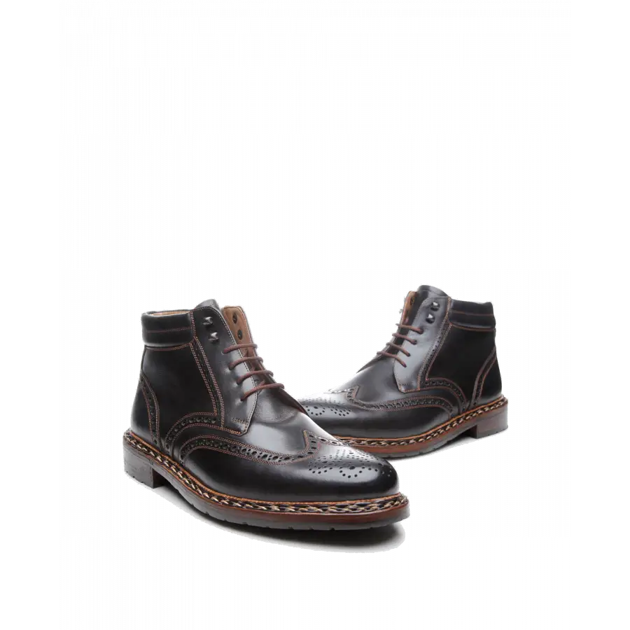 Heinrich Dinkelacker - Stiefeletten BUDA FULL-BROGUE SC Soft calf - schwarz