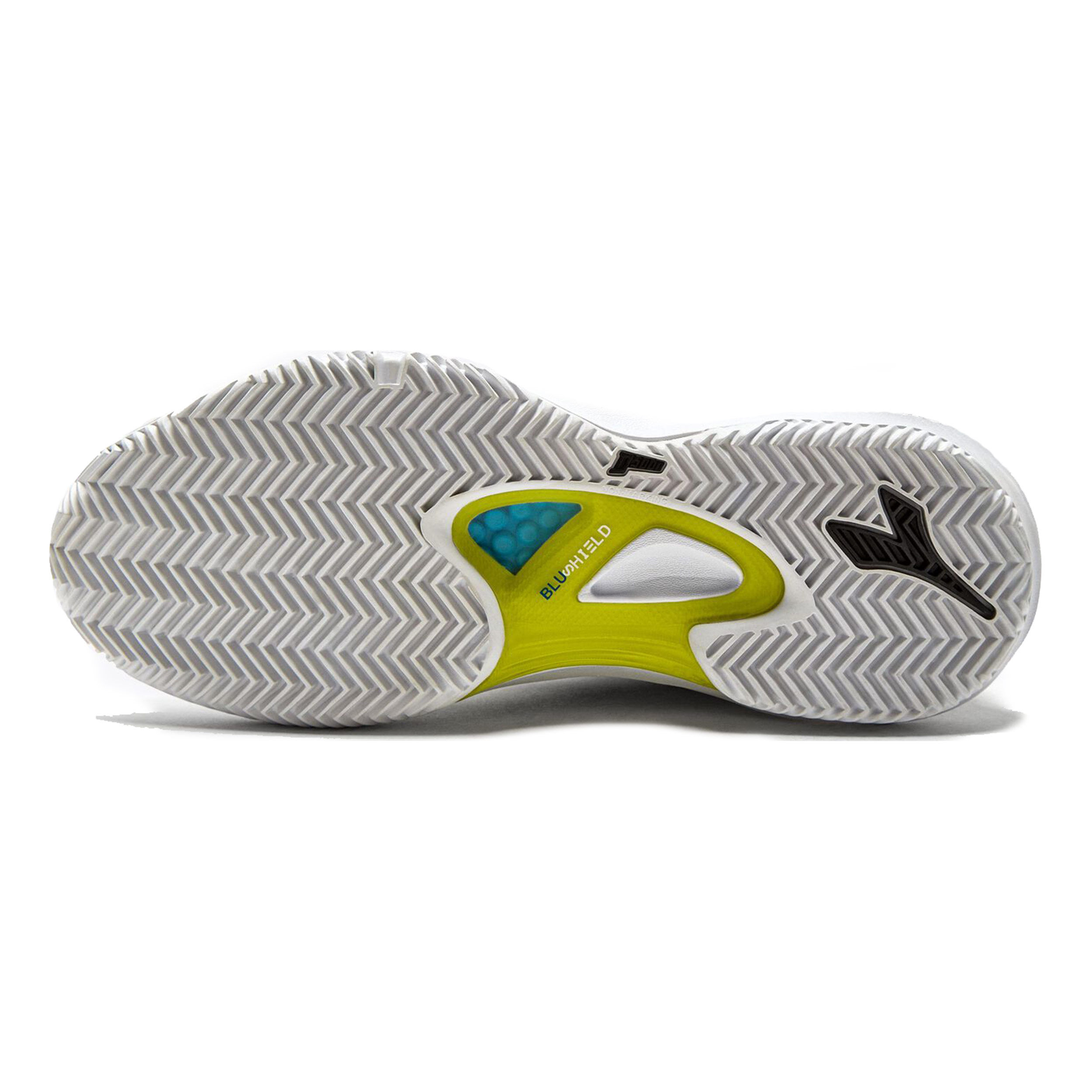 Speed Blushield Fly 4+ Sandplatzschuh Damen - Weiß, Neongelb