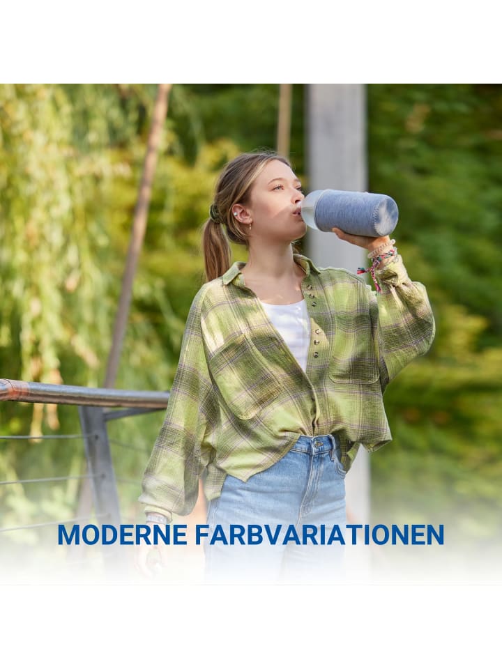 elasto Glasflasche mit Hülle 