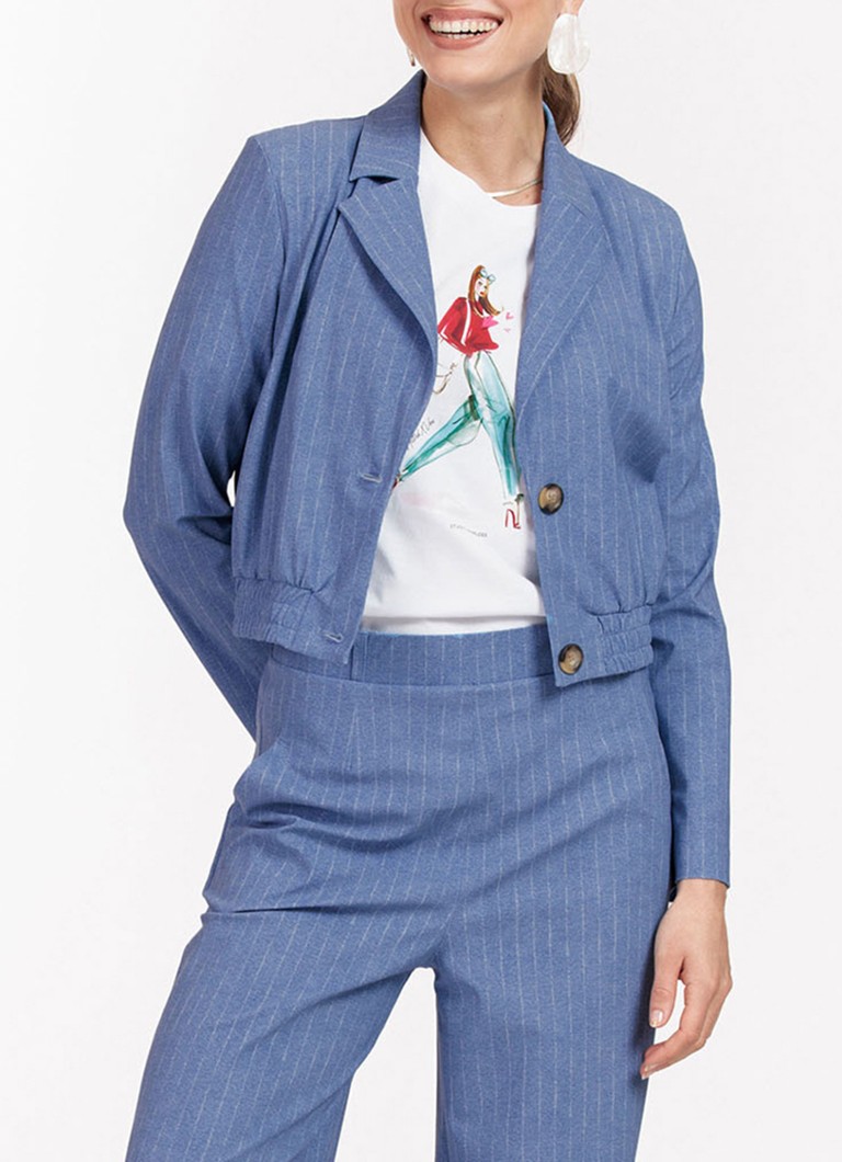 Blazer court Ruby de Studio Anneloes à imprimé rayé