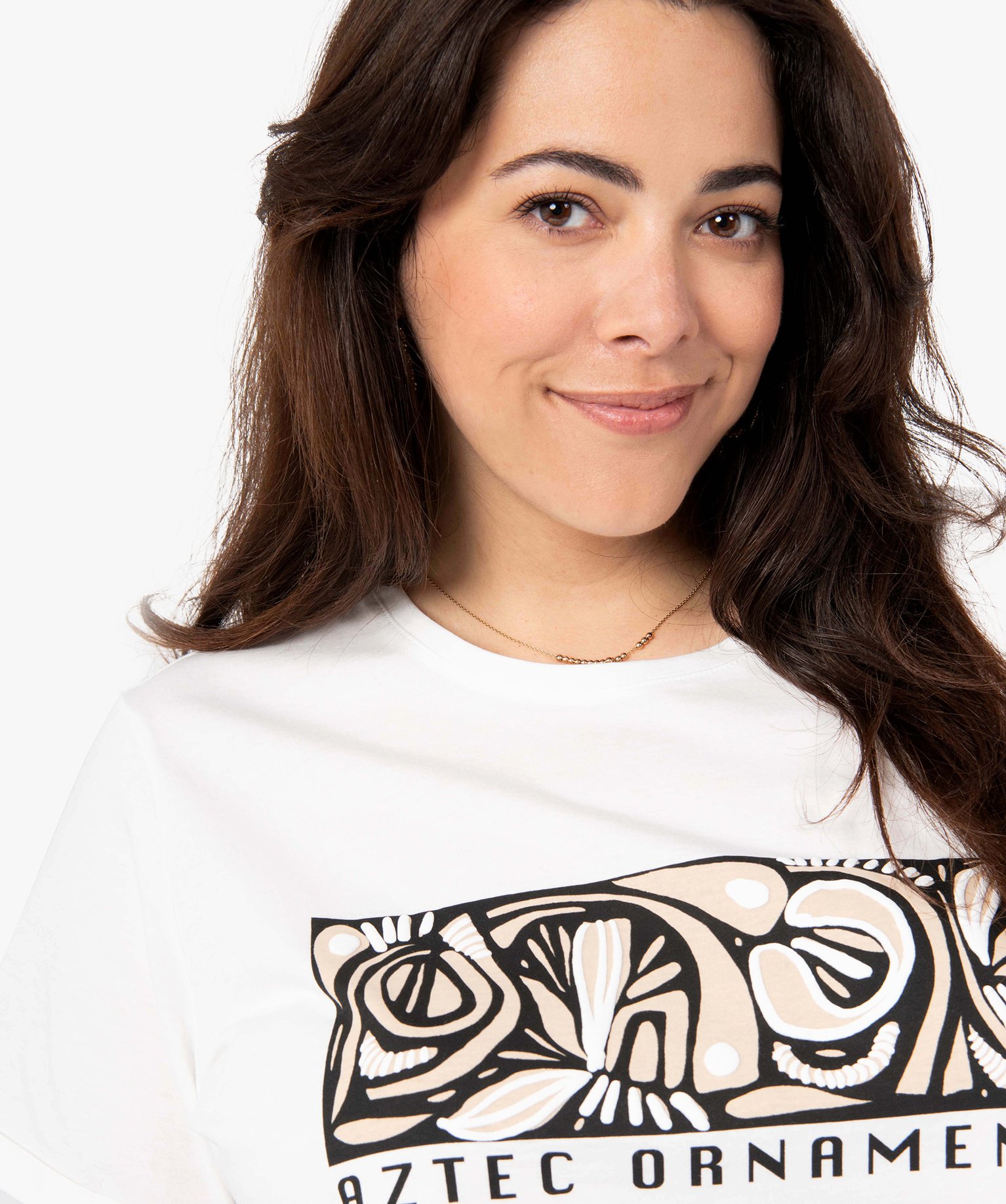 Tee-shirt femme grande taille à manches courtes avec motif ... divers | GEMO