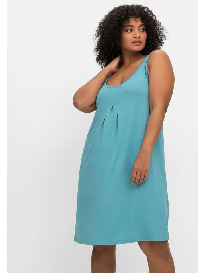sheego Strandkleid in türkis günstig kaufen