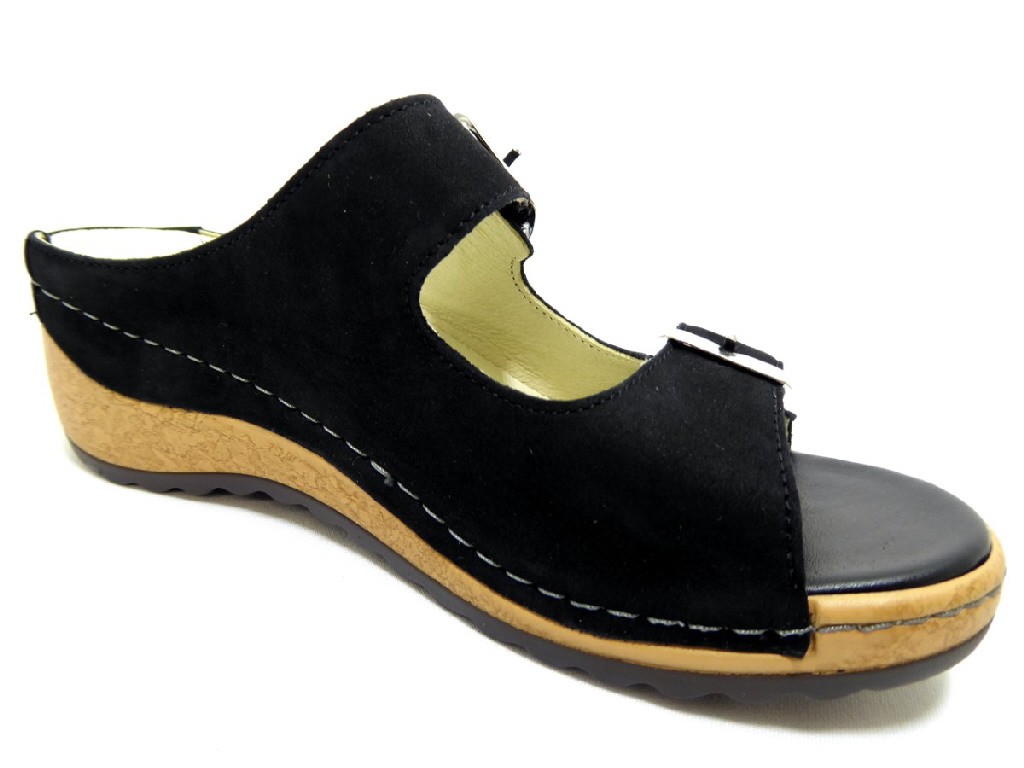 WALDLÄUFER Komfort Sandalen schwarz Hanila