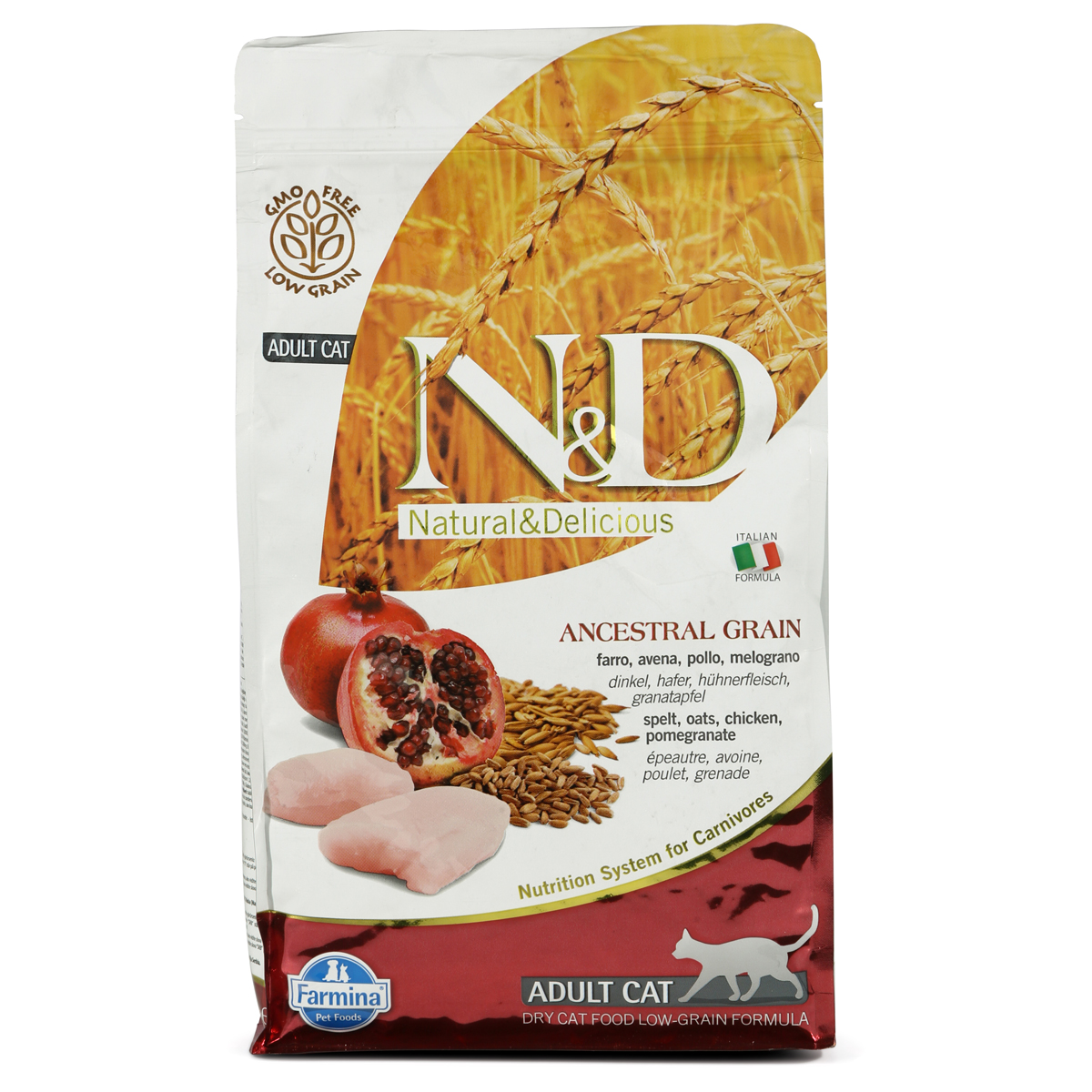N&D Katzenfutter Adult getreidearm Huhn und Granatapfel