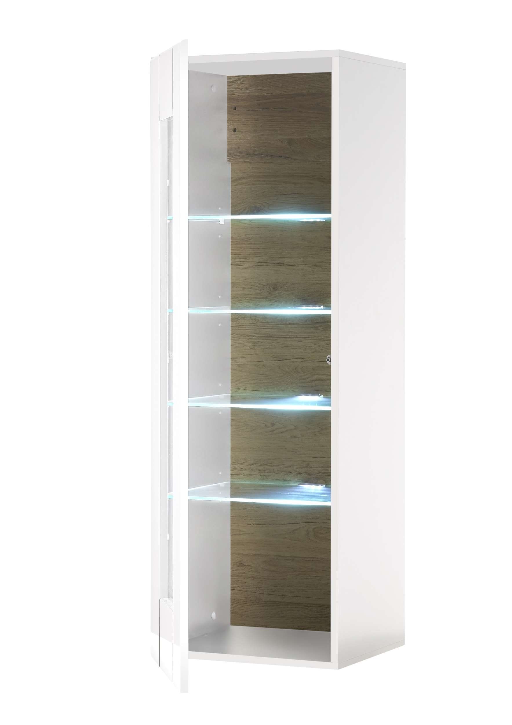 Stylefy Wohnwand Keymen, (Set (6-St), Wohnzimmer-Set), 6-teilig, mit Push-to-Open, MDF, Hochglanzfronten, Modern Design