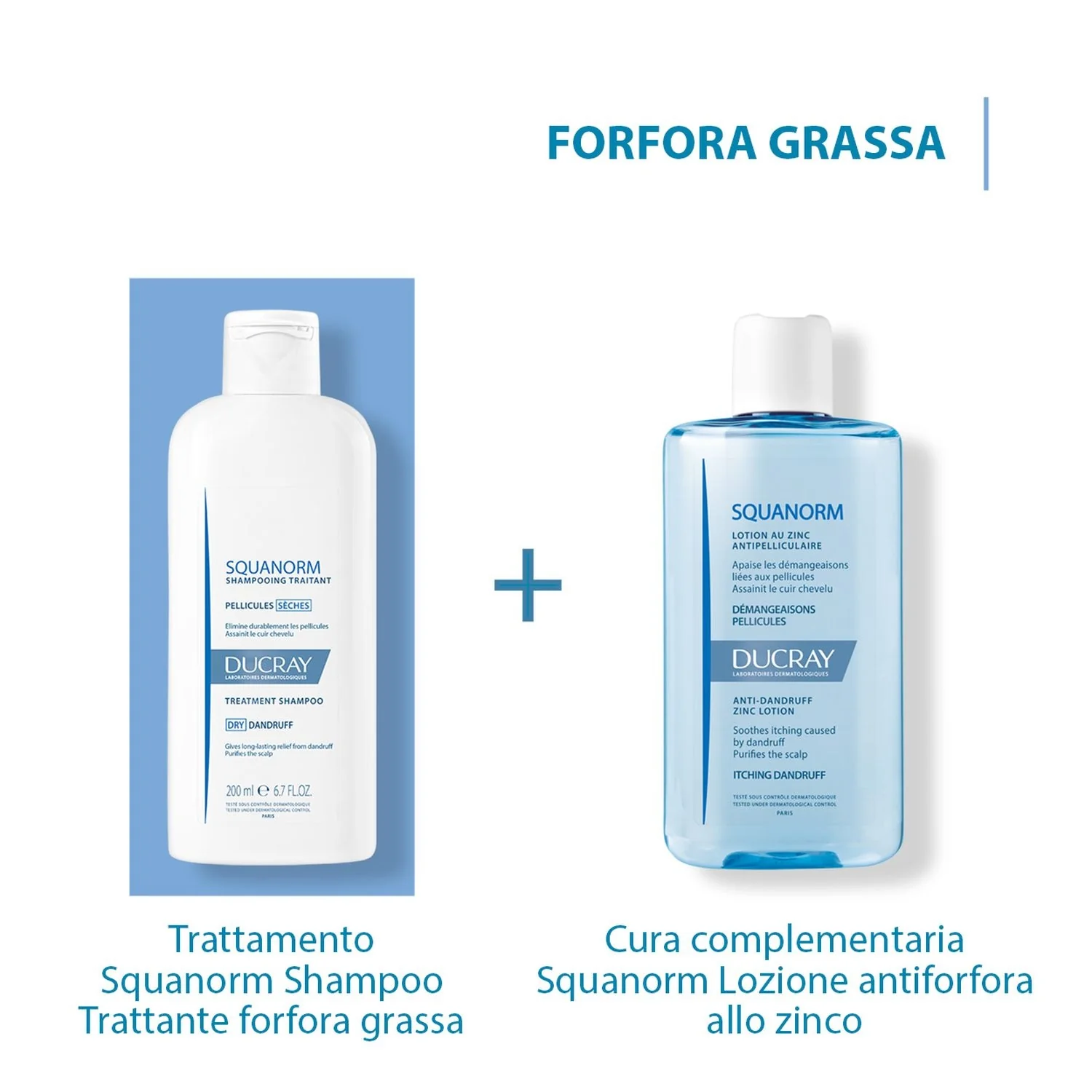 Champú anticaspa Squanorm para piel grasa con caspa - Champú anticaspa