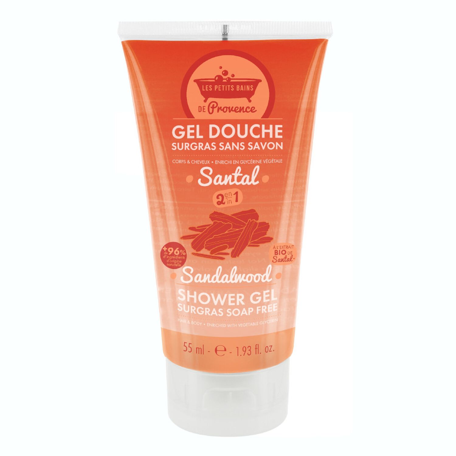 Les Petits Bains de Provence Santal Gel Douche 2en1
