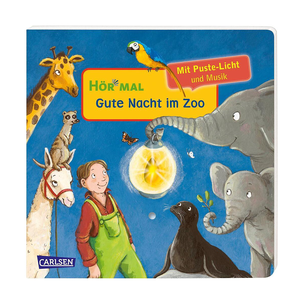 Hör mal (Soundbuch): Mach mit - Pust aus: Gute Nacht im Zoo