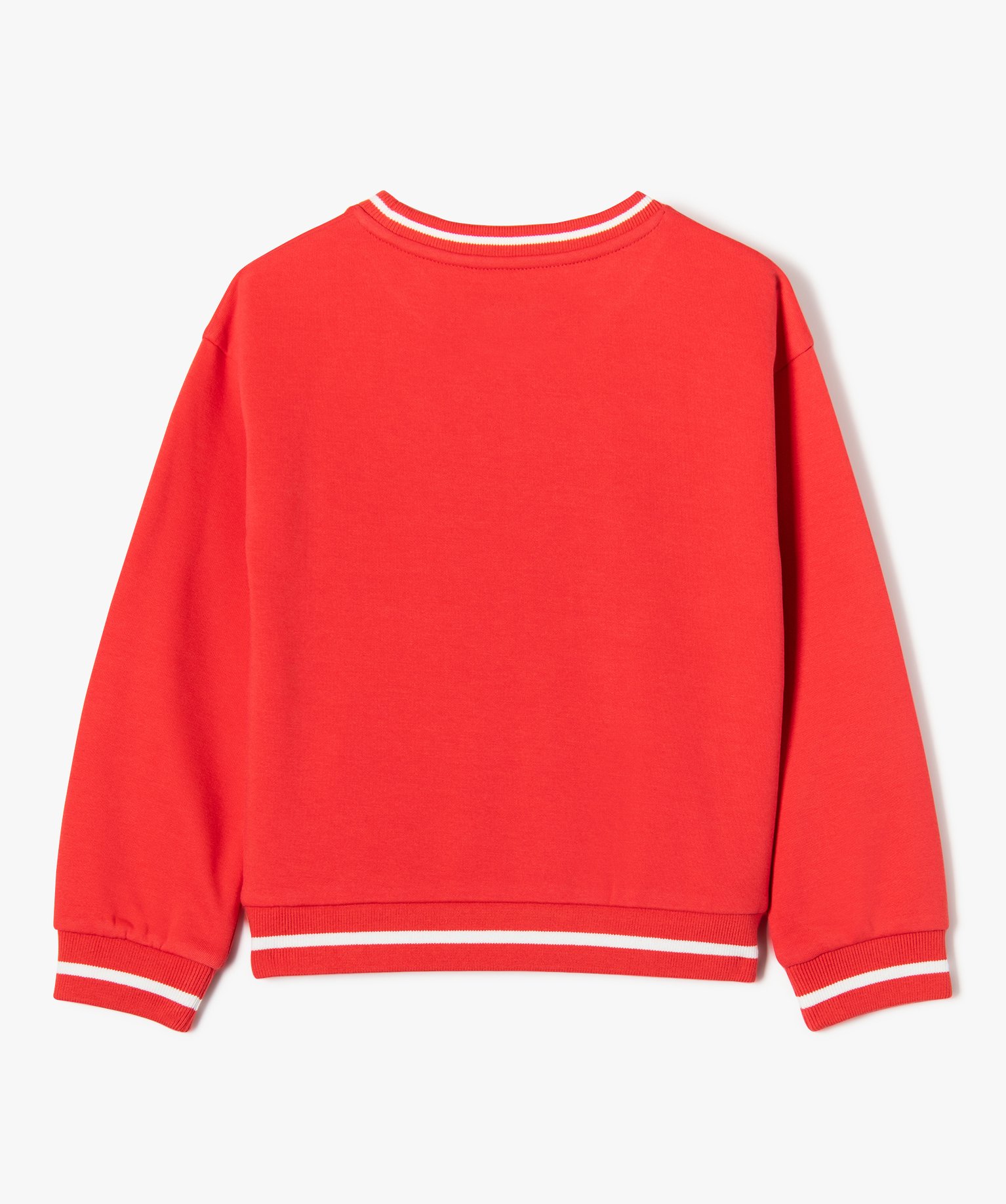 Sweat ample avec inscriptions brodées fille - Camps United rouge | GEMO