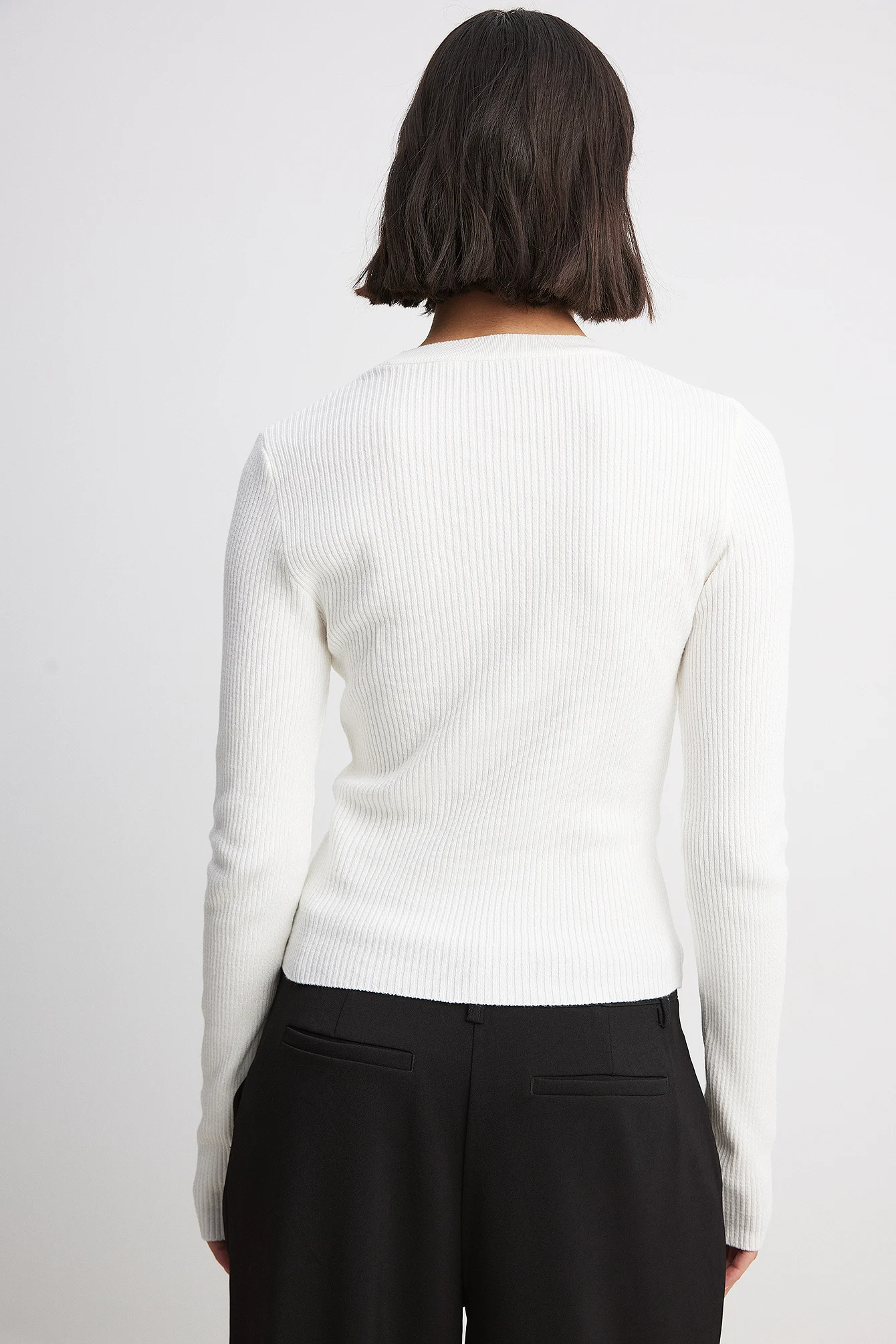 Gerippter Pullover