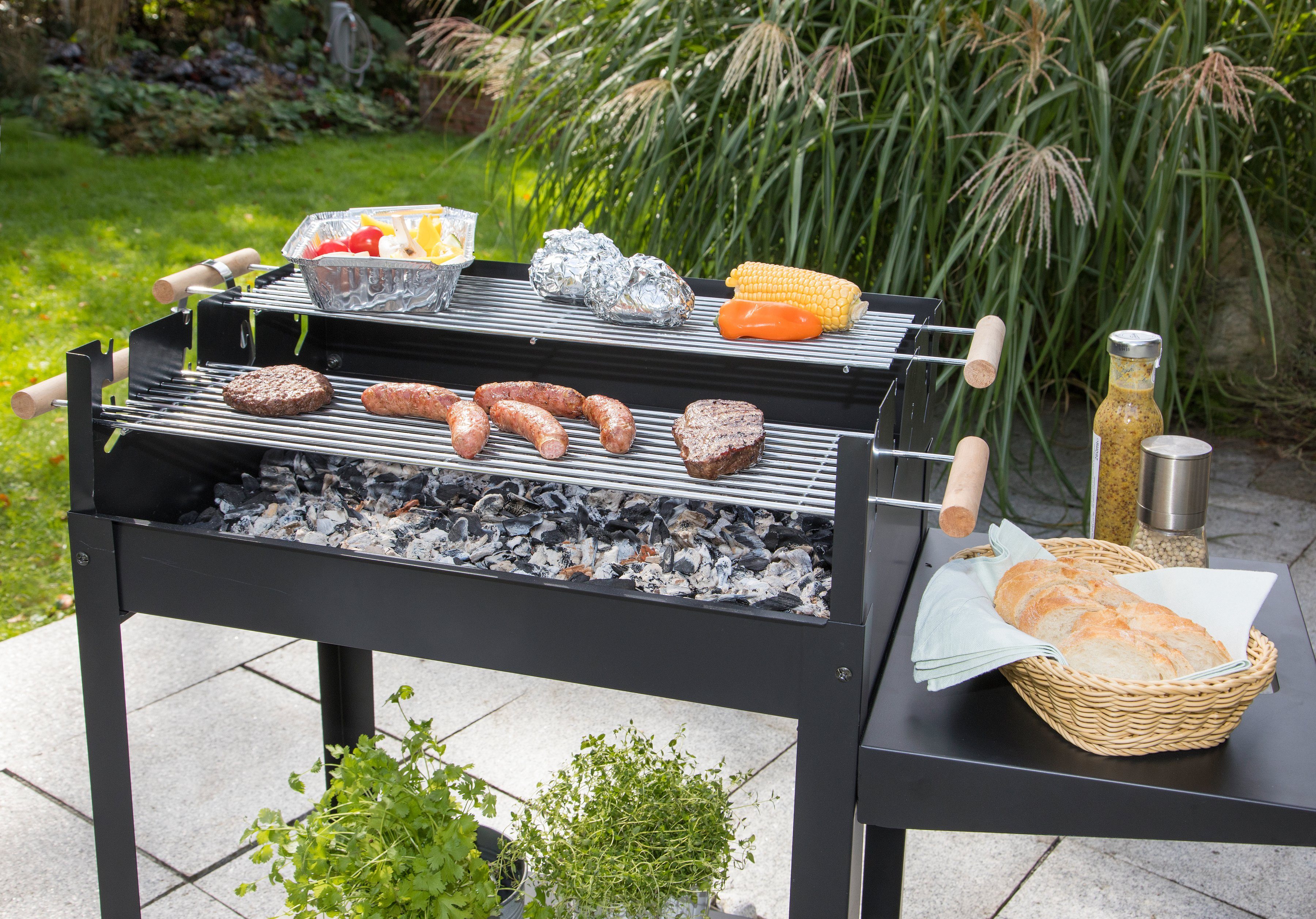 KONIFERA Holzkohlegrill Denver, BxTxH: 96x41x82 cm