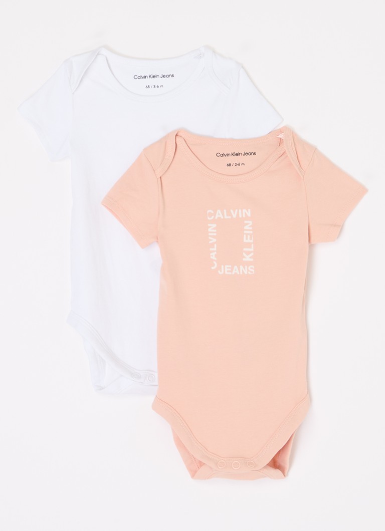 Set de 2 salopete cu logo Calvin Klein