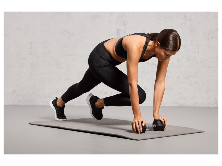CRIVIT Hexagon-Kurzhantel, 5 kg, vielseitig einsetzbar