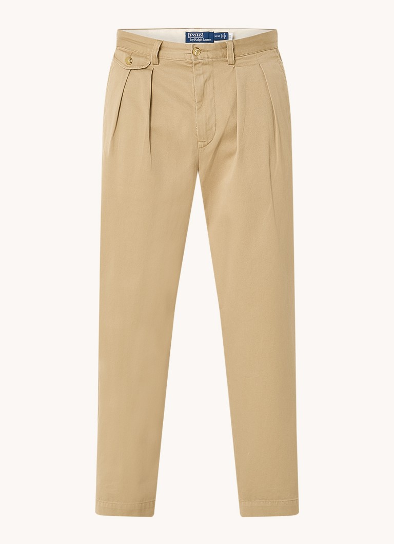 Ralph Lauren taisna piegriezuma īsi chino krekliņi ar ploidetail