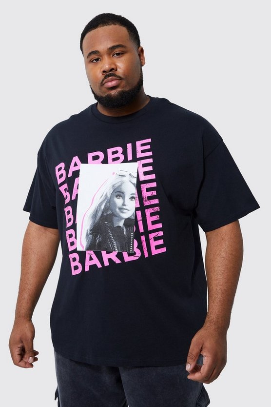 Plus T-Shirt mit lizenziertem Barbie-Print