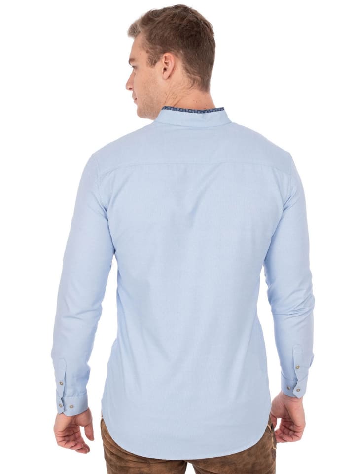 Spieth & Wensky Stehkragenhemd DIETER in hellblau günstig kaufen