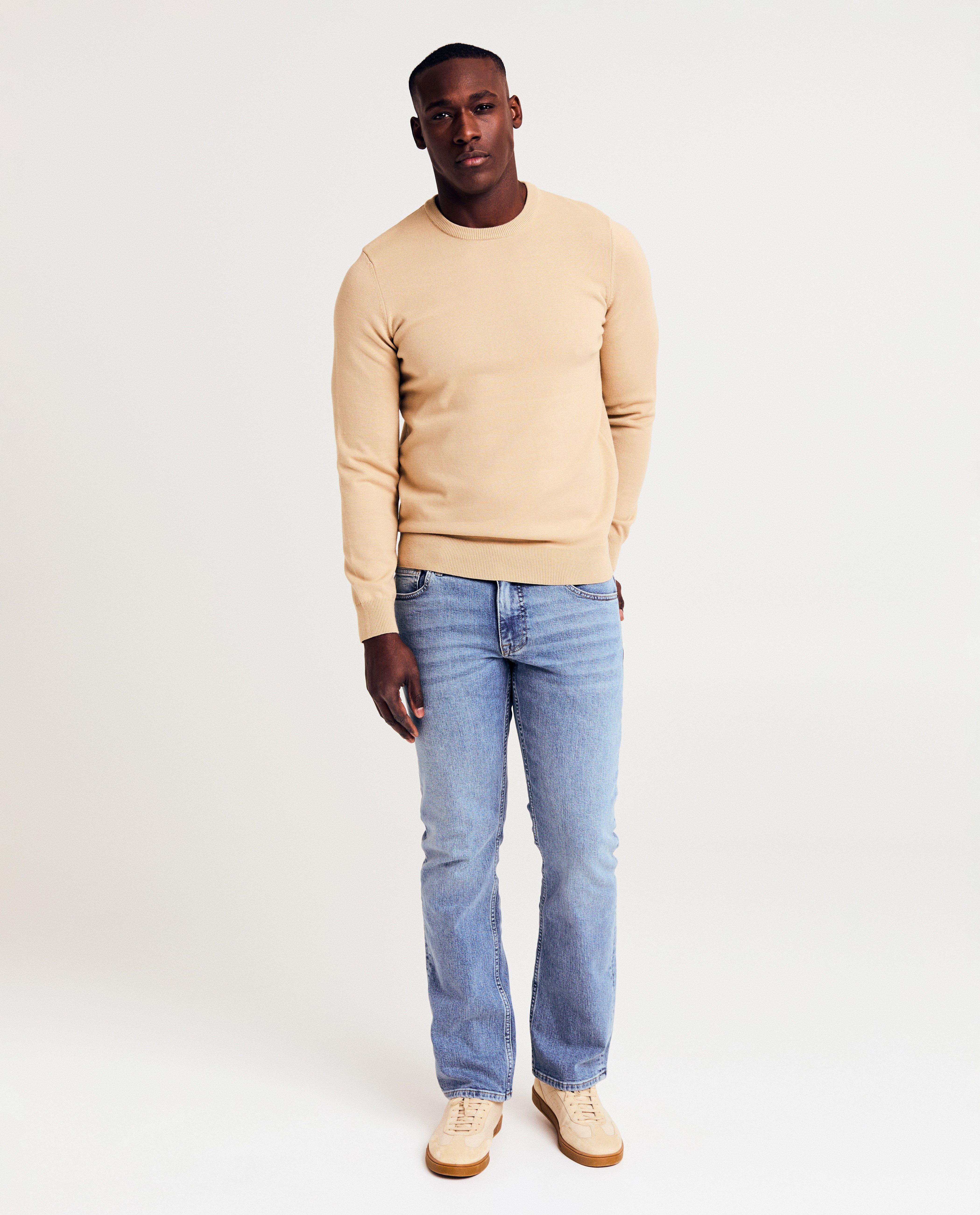 Quarterback Blåjeans, rak passform blå