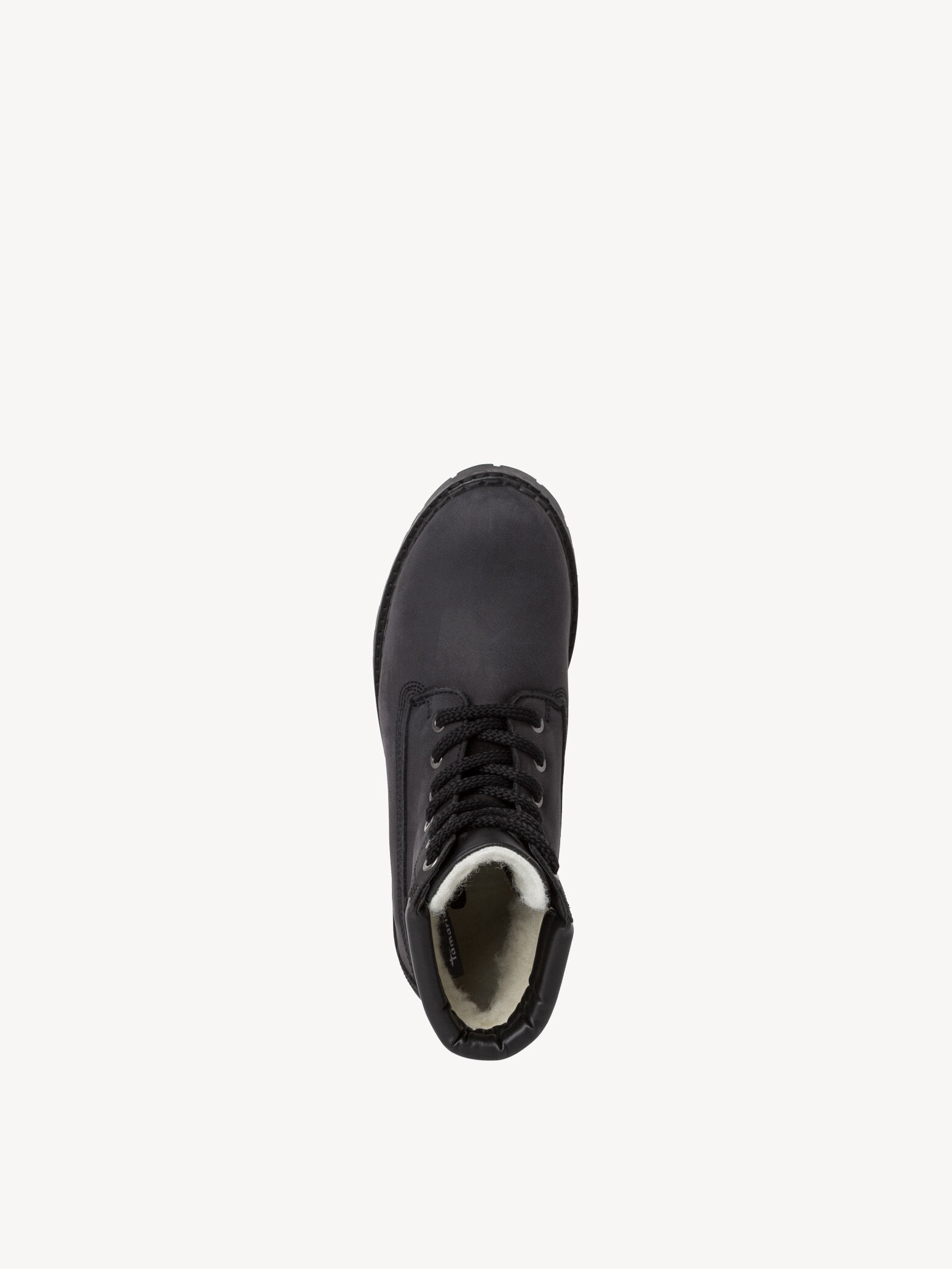 Bottine en cuir - noir doublure chaude