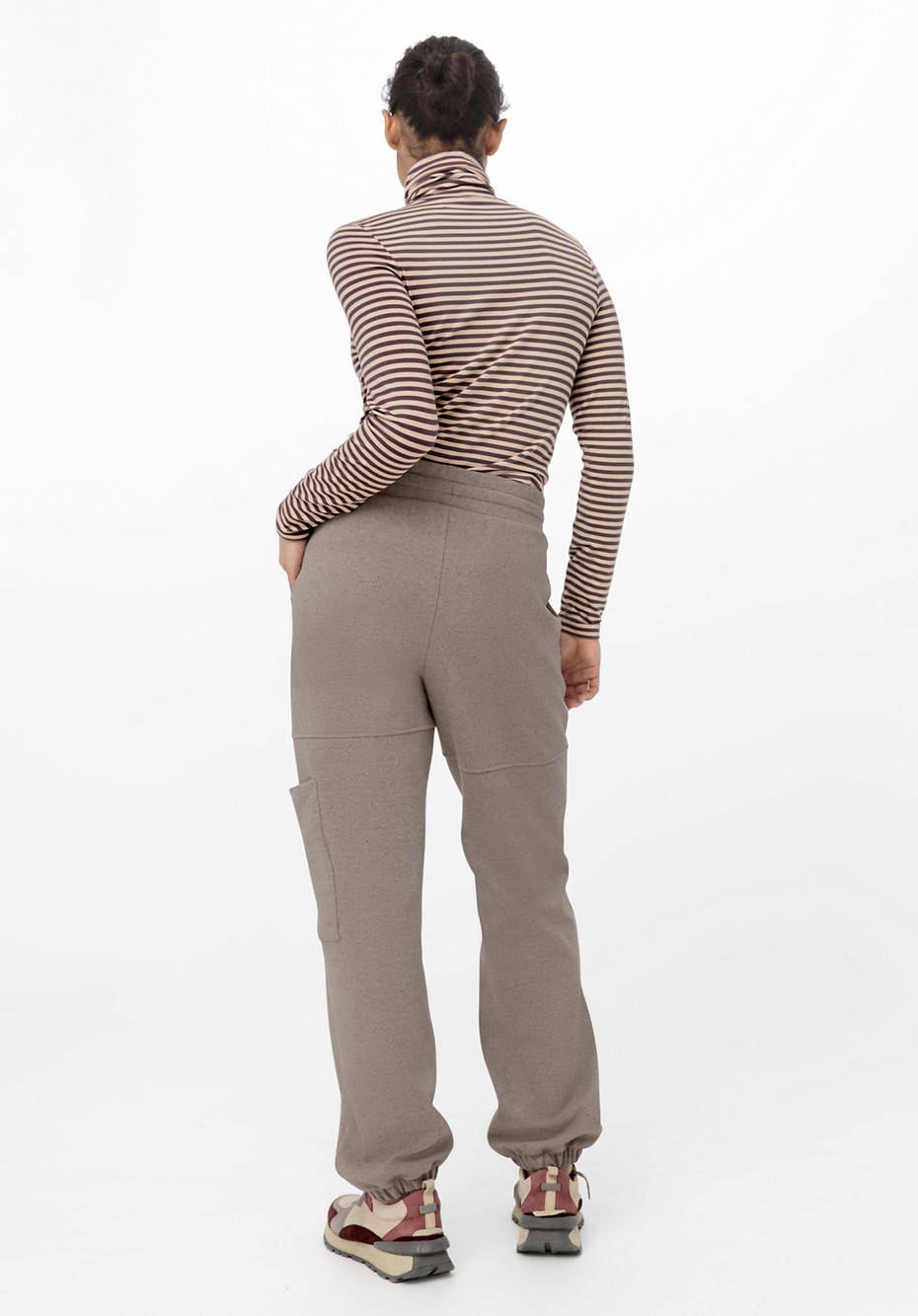 Hose cropped Betterrecycling aus Bio-Baumwolle