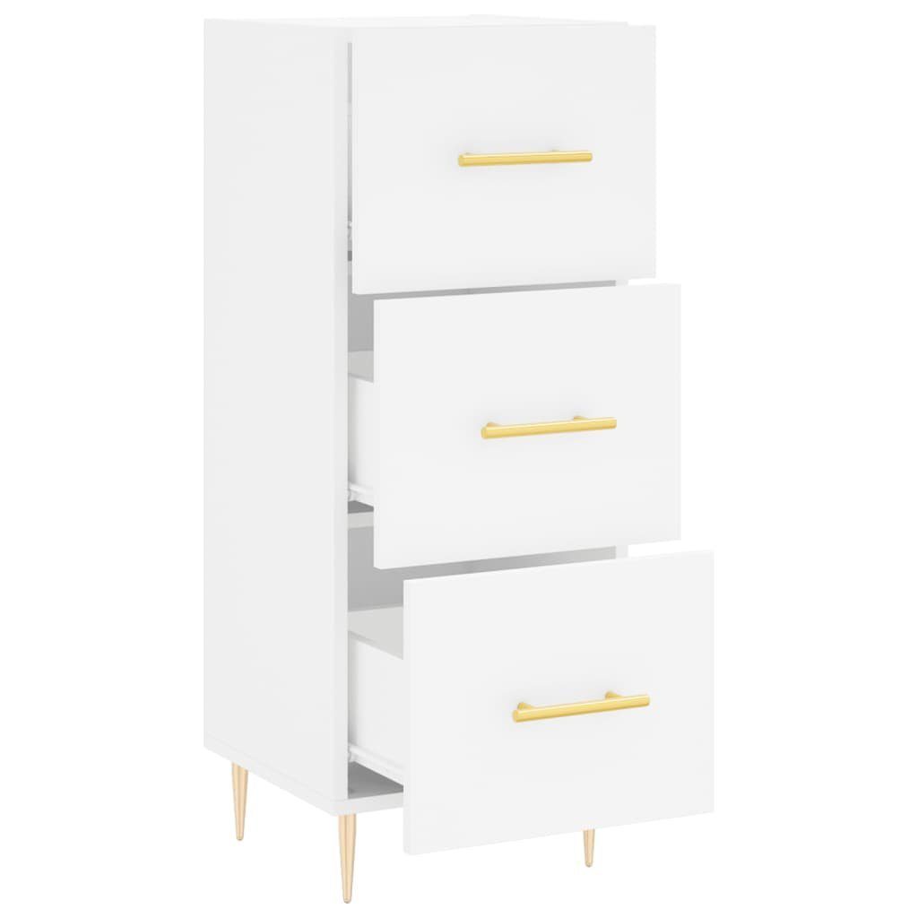 vidaXL Sideboard Sideboard Weiß 34,5x34x90 cm Holzwerkstoff (1 St)