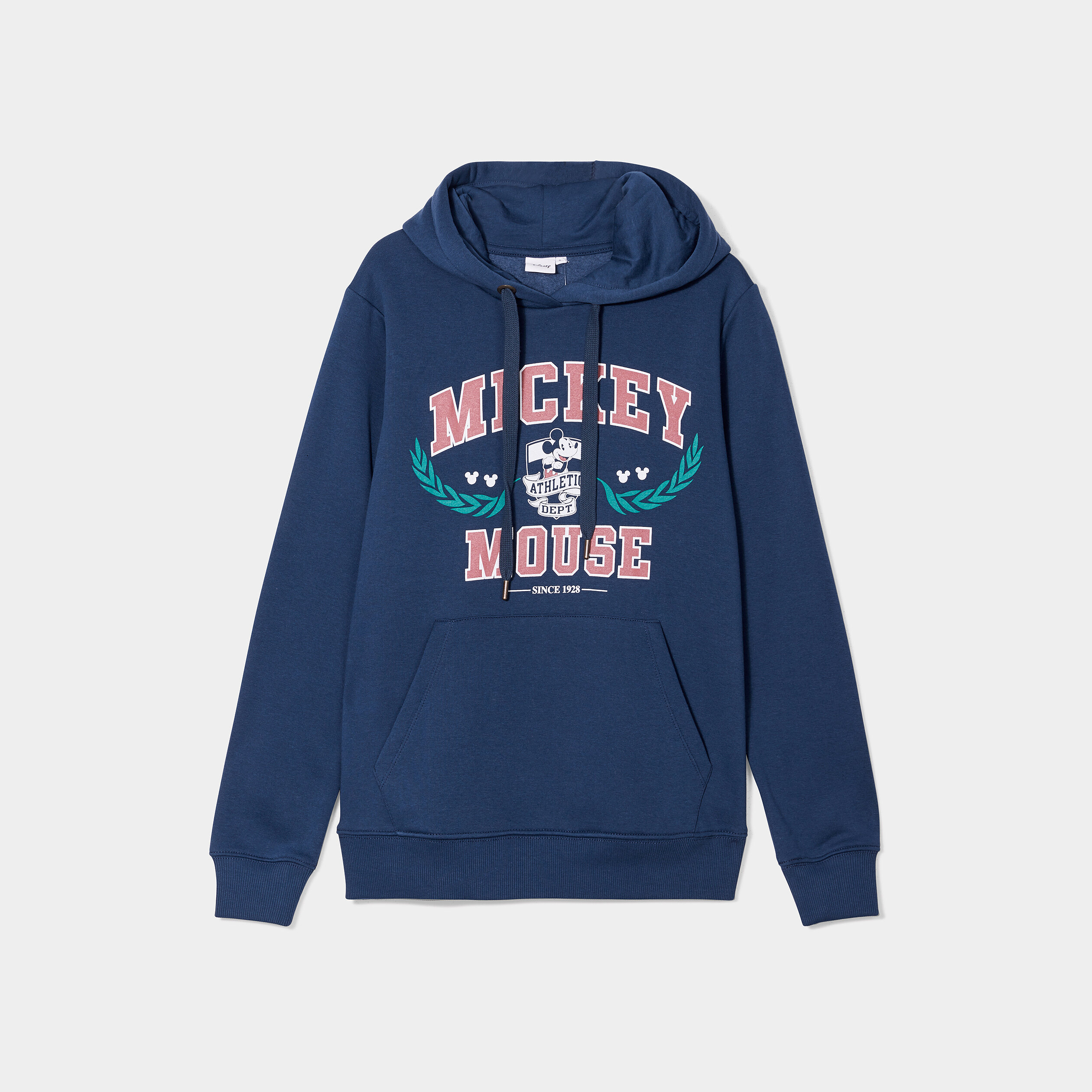 Sweat à capuche hoodie Mickey bleu marine femme | La Halle