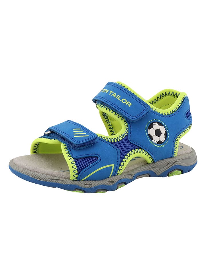 Tom Tailor Sandalen in Blau/ Gelb günstig kaufen