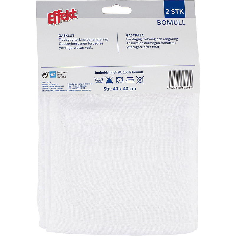 Effekt Gasklut 2-pk, Effekt