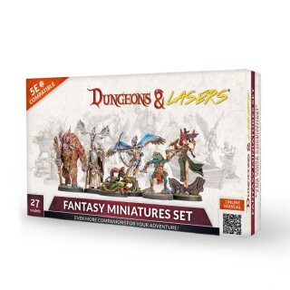 Dungeons & Lasers - Fantasy Miniatures Set (27)