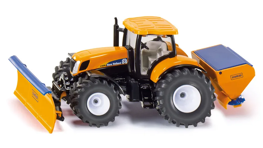 SIKU 2940 Farmer - Traktor mit Räumschild und Salzstreuer