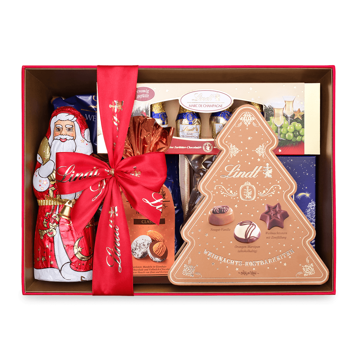 Lindt "Deluxe" Weihnachtsgeschenkkorb, 1161g