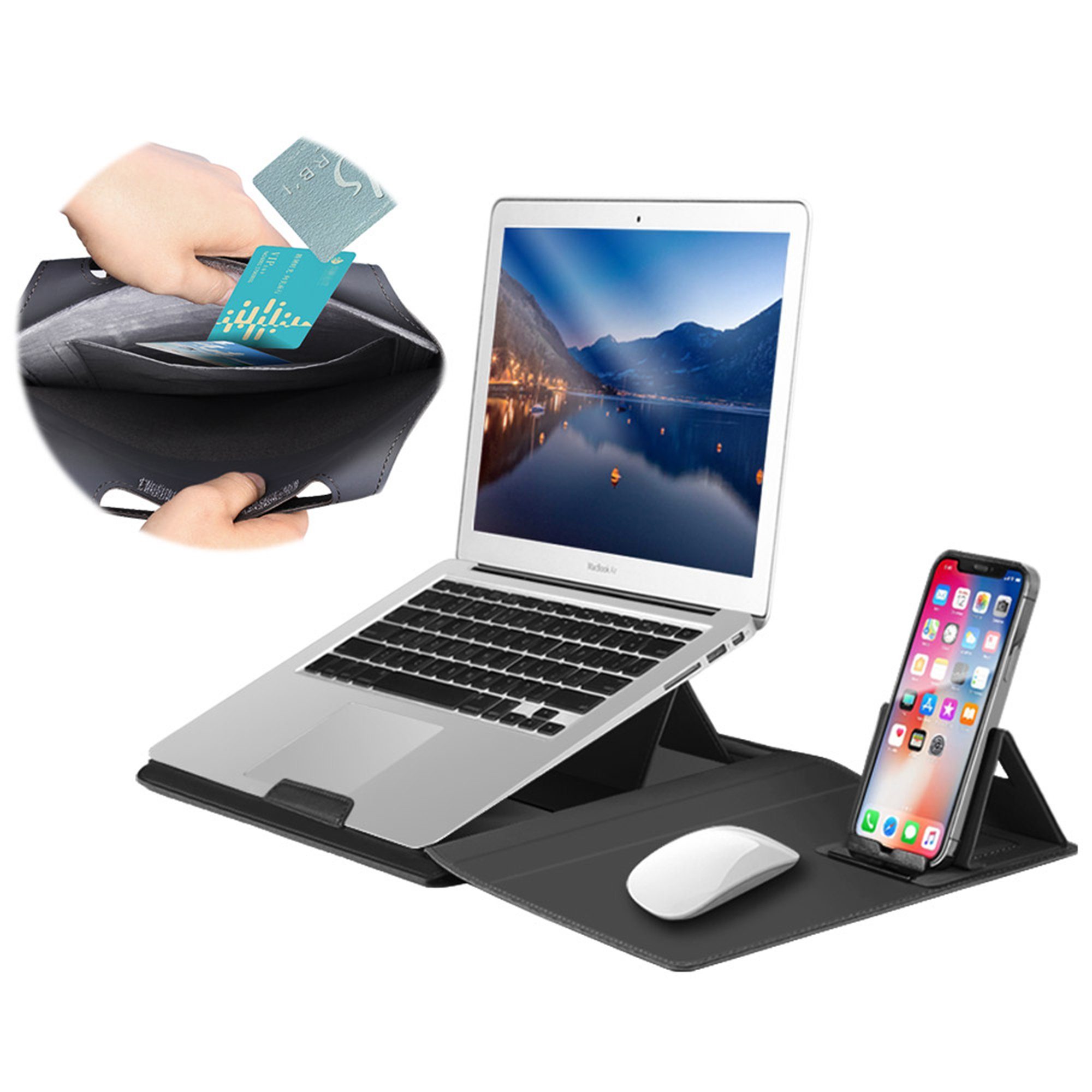 Tisoutec Laptoptasche Laptoptasche 13/16 Zoll für MacBook,Surface Hülle