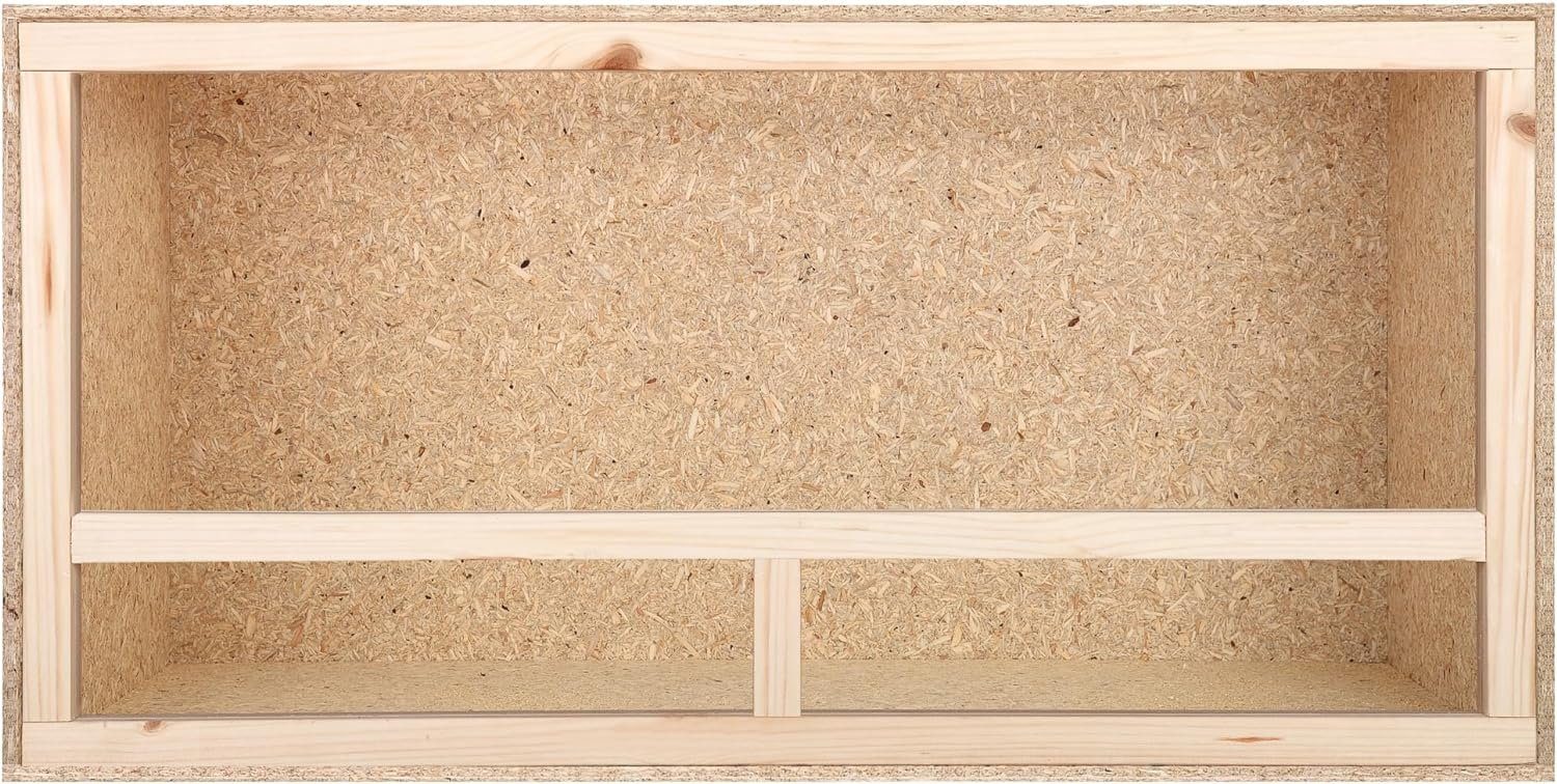 ECOZONE Terrarium Holz Terrarium mit Seitenbelüftung 100 x 40 x 40 cm, Aus OSB Platten