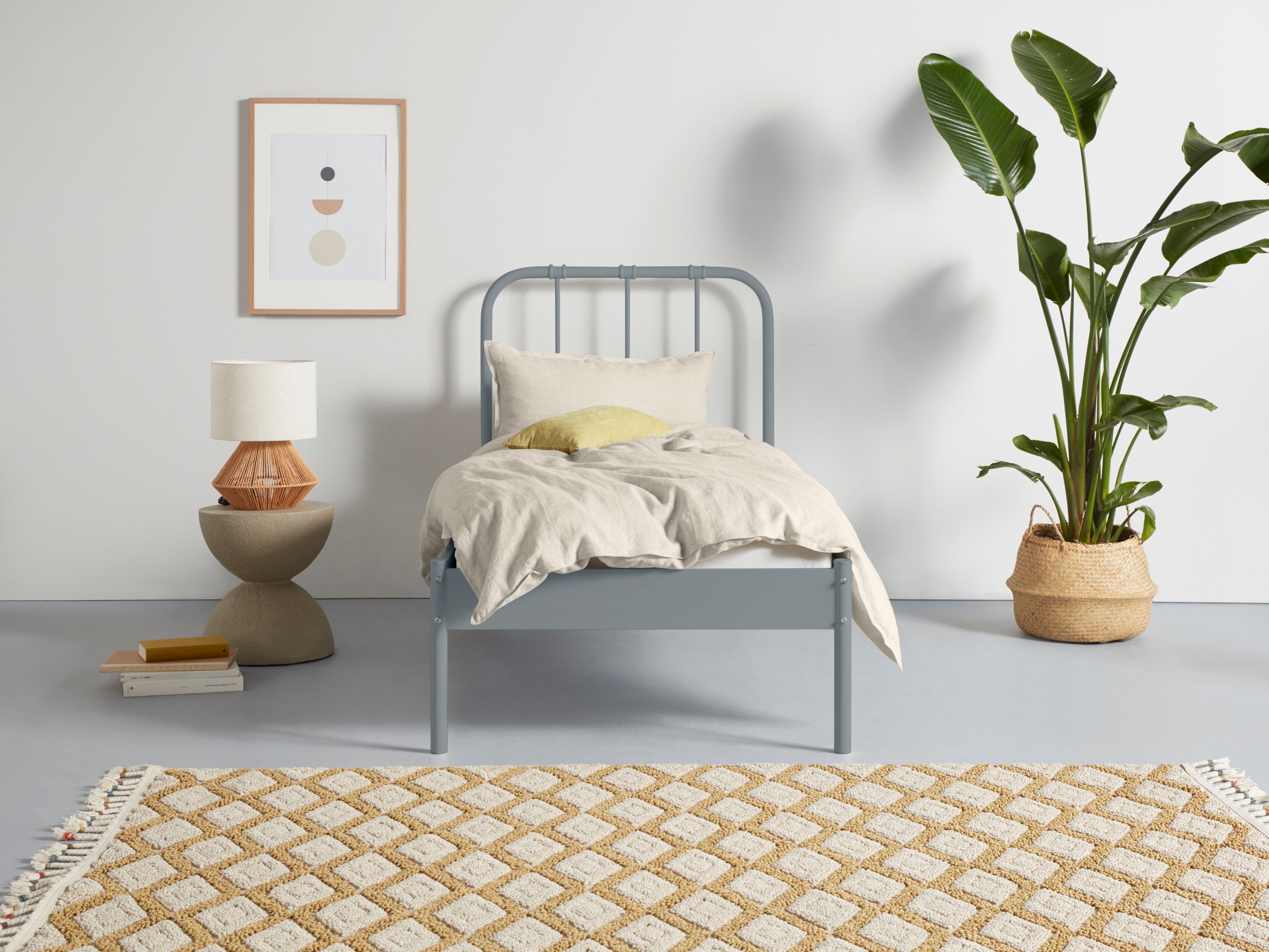 COUCH Metallbett Kuschel Kumpel, aus Metall, industrial Look, verschiedenen Größen und Farbvarianten