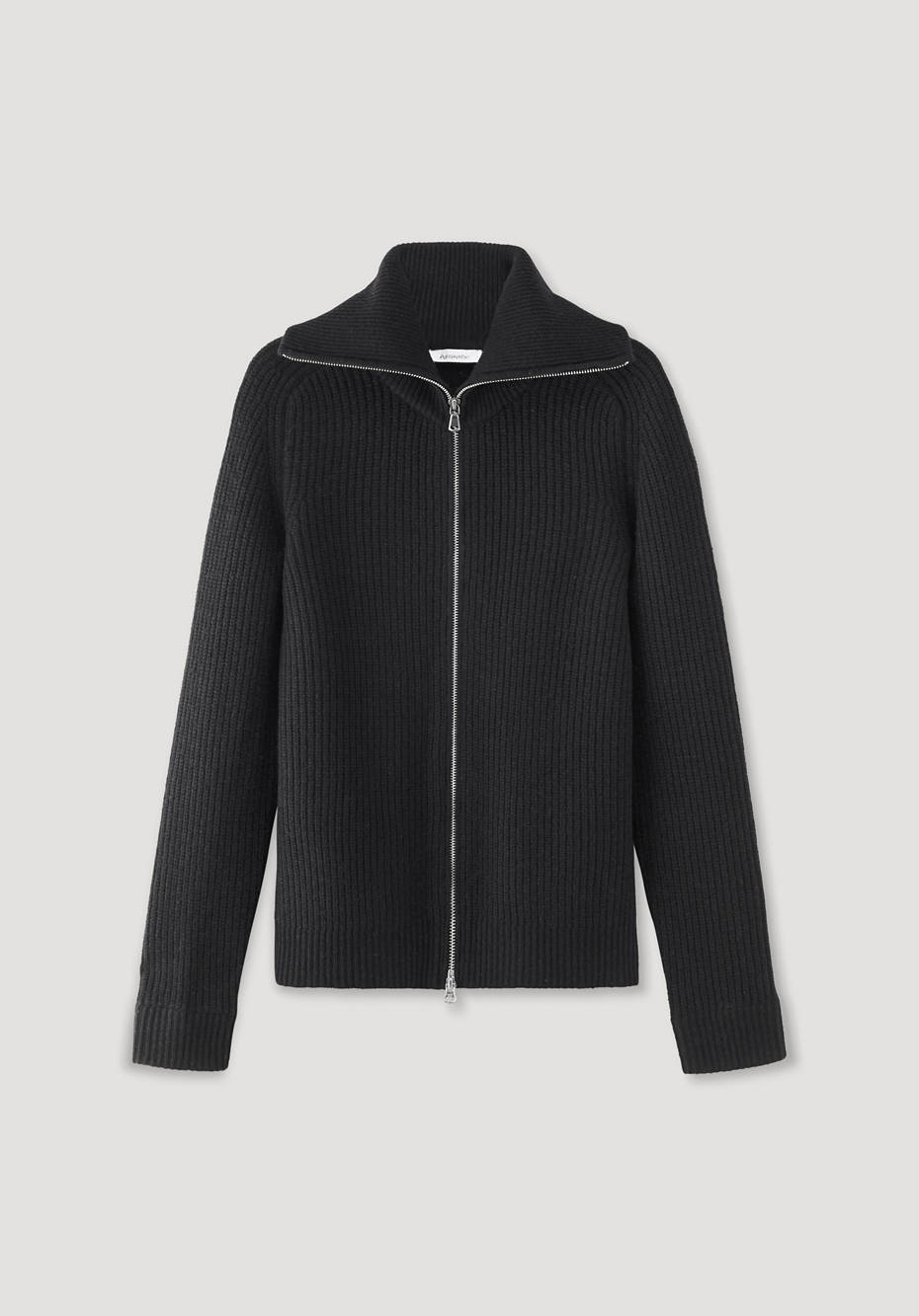 Strickjacke aus Bio-Merinowolle mit Kaschmir