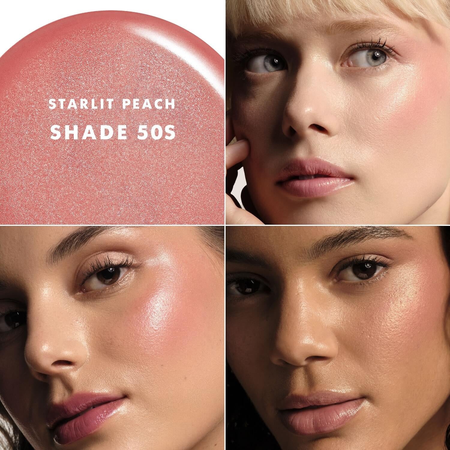 Colorete en crema con brillo y efecto seda luminosa