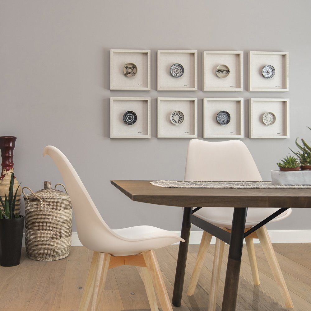 hjh OFFICE Schalenstuhl Schalenstuhl SCANDI Kunststoff ohne Armlehnen (4er Set), Esszimmerstuhl