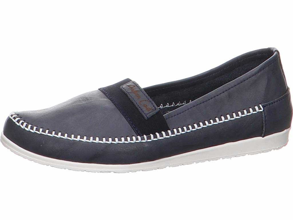 ESGANO Klassische Slipper blau Da.-Slipper