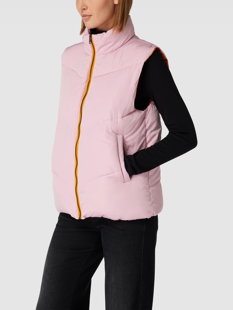Steppweste mit Stehkragen Modell 'Frizta' in rosa