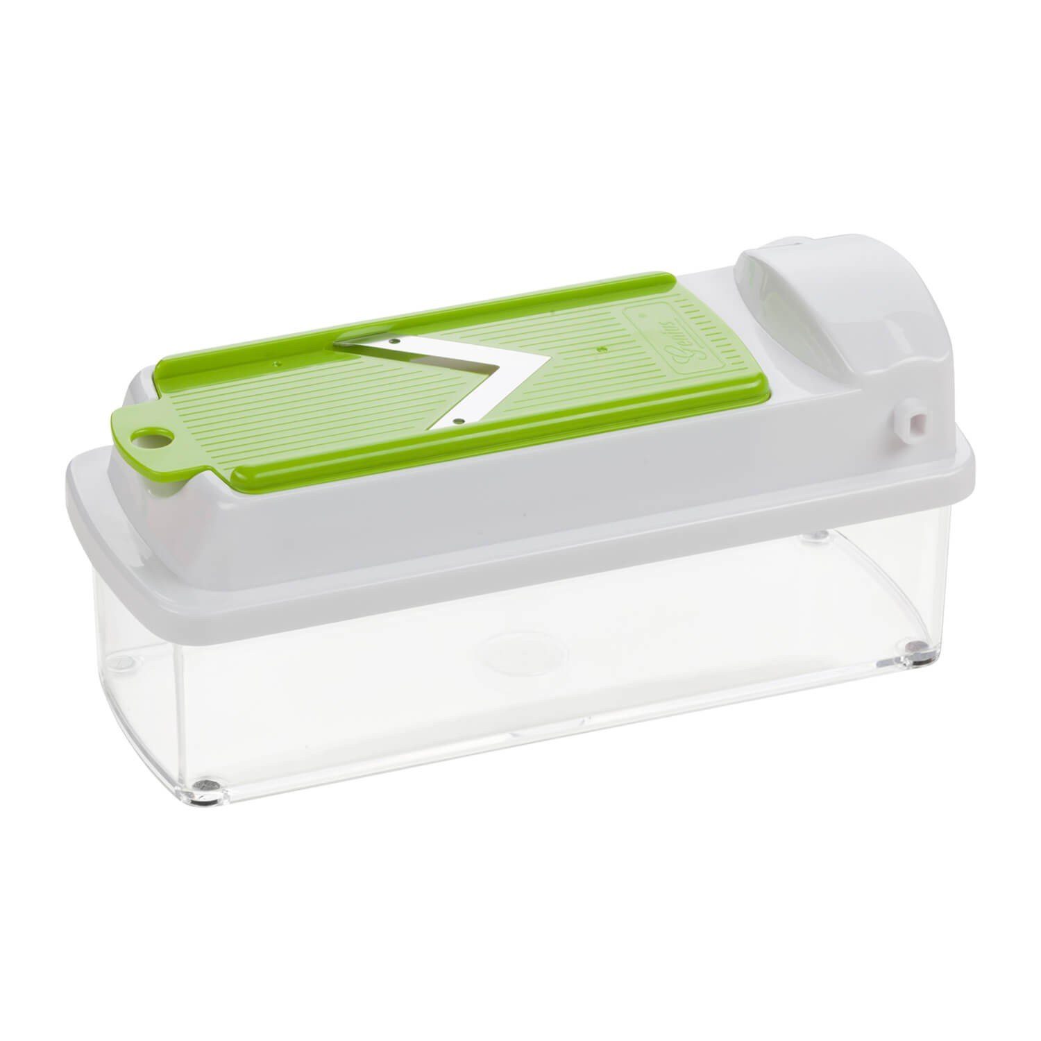 Genius Gemüseschneider Nicer Dicer smart, 16 Teile Würfel, Stifte, Gemüsehobel mit 800 ml Fassungsvolumen