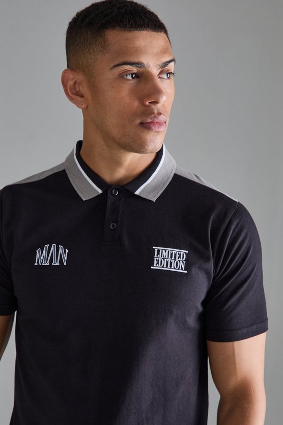 Slim-Fit Colorblock Poloshirt