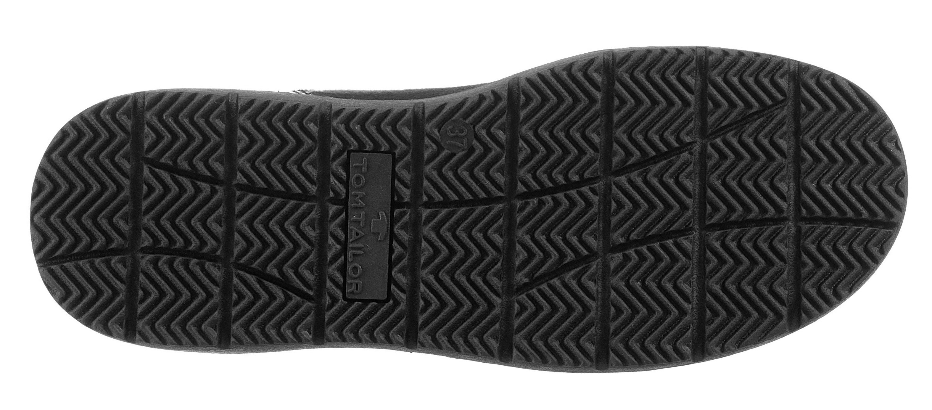TOM TAILOR Winterboots mit Krokoprägung an der Ferse