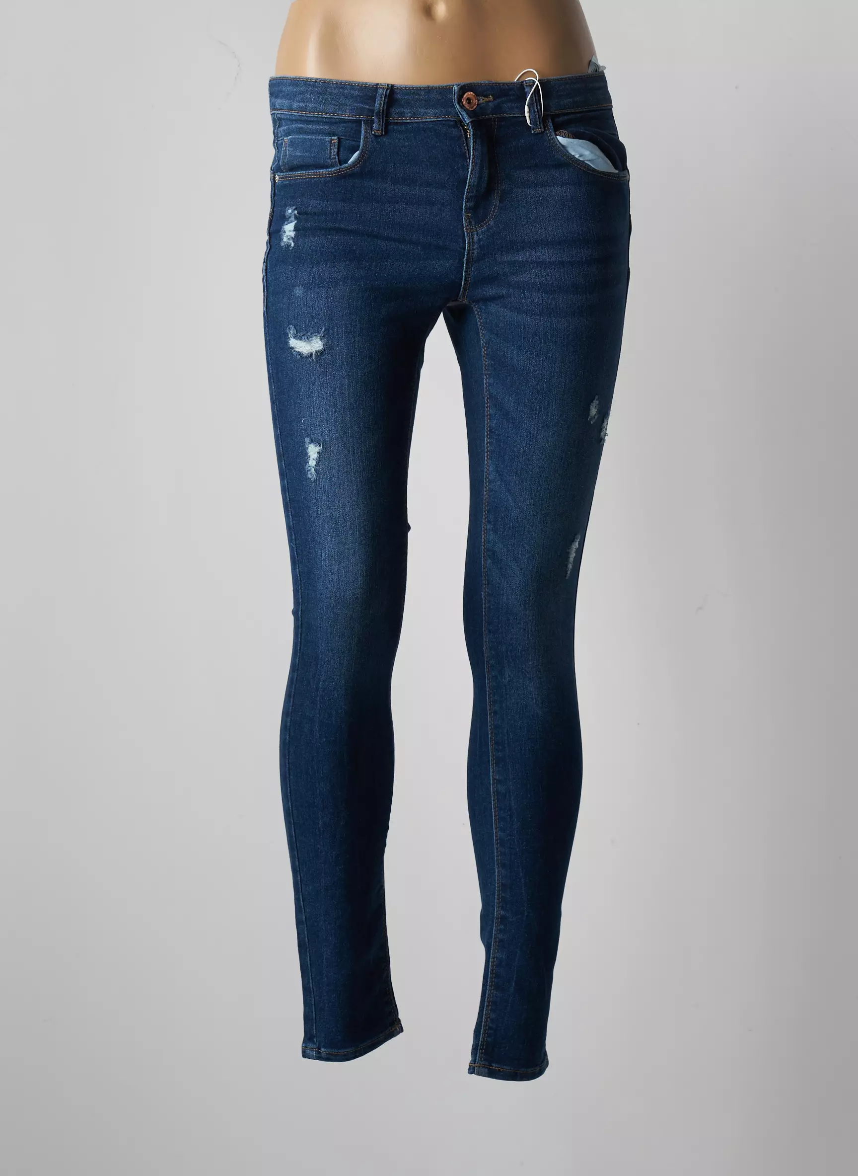 Only Jeans Skinny Femme couleur bleu