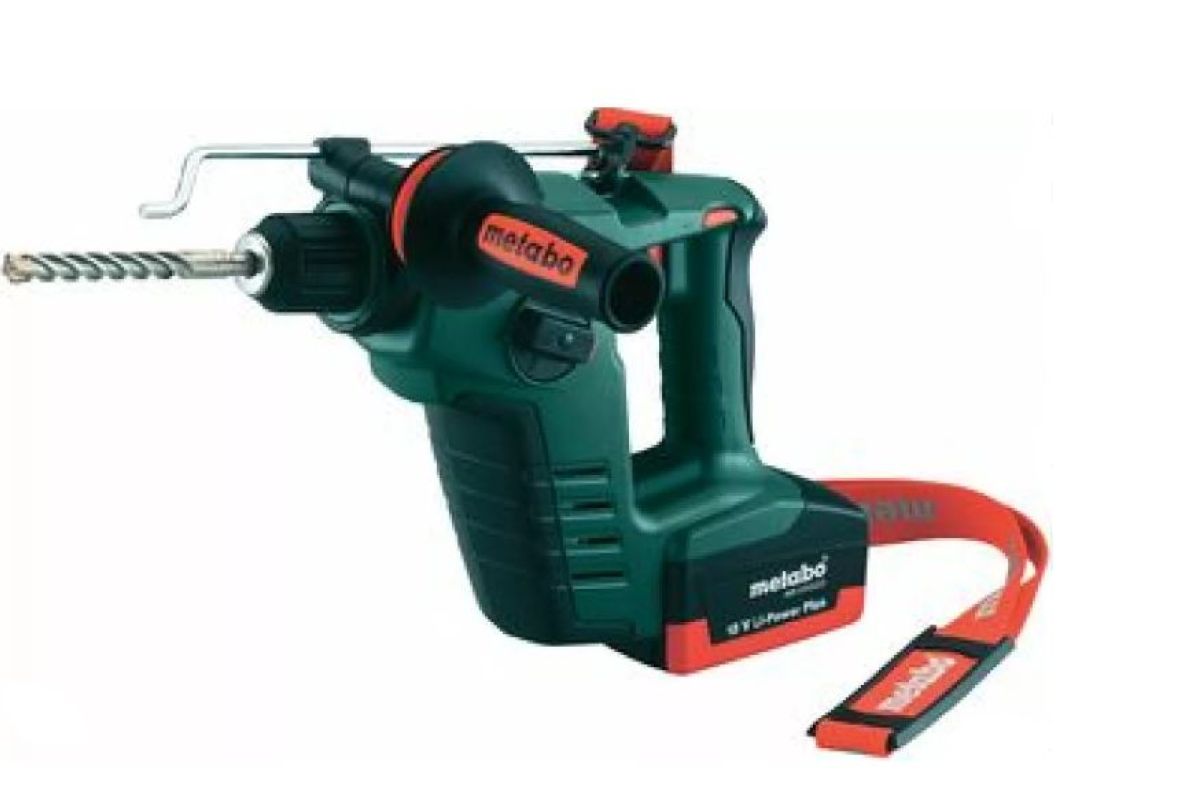 Conjunto de martelo rotativo SDS-plus Metabo 6002850 BHA 18 LT com bateria de íon de lítio de 18 V (2 baterias de 3,0 Ah) em estojo